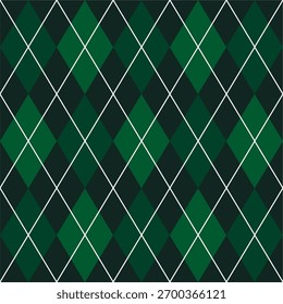 Elegante verde escuro e padrão de argila verde floresta. Perfeito para fundos, têxteis ou desenhos festivos. Design geométrico sofisticado evoca estilo clássico e apelo intemporal.