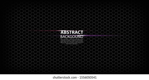 elegant dark hexagon gradient geometric shape background
