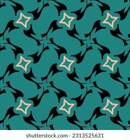 Elegant dark minimalistic seamless pattern. Vector illustration for print, fabric, cover, packaging, interior decor, blog decoration and other your projects.