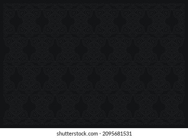 Elegant dark ornament pattern background