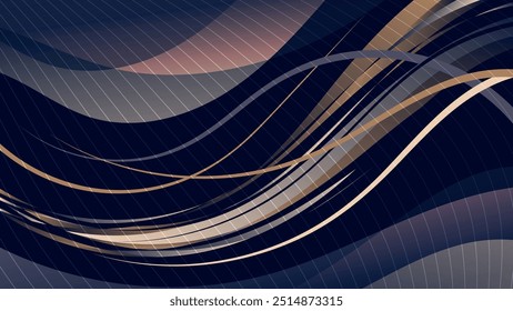 Elegant dark striped wallpaper. Great background template for booklets, brochures, business cards, billboards and your other projects. Vector.