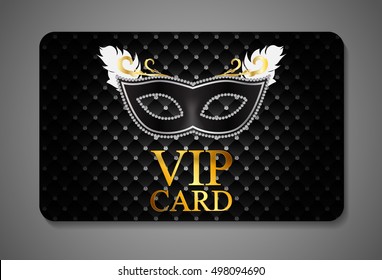 Elegant Dark VIP Card Vector Illustration EPS10