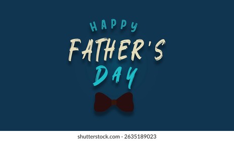 Elegant Father’s Day Calligraphy Card Vector Art Design