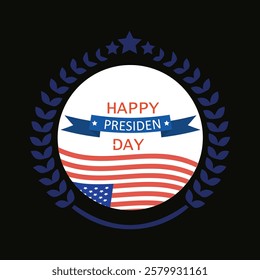 Elegant President’s Day Greeting Card – Red, White And Blue Theme