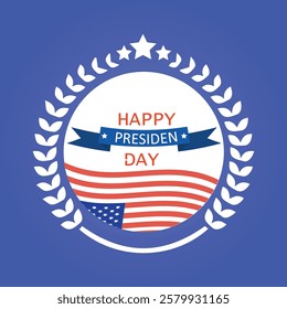 Elegant President’s Day Greeting Card – Red, White And Blue Theme