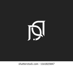 Elegant DB D B Letter Linked Monogram Logo Design