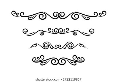 Bordas decorativas elegantes para design e arte