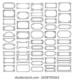 Elegant decorative borders and frames collection featuring ornate corners and classic designs for various applications