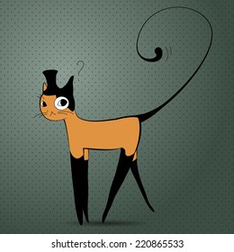 elegant decorative cat