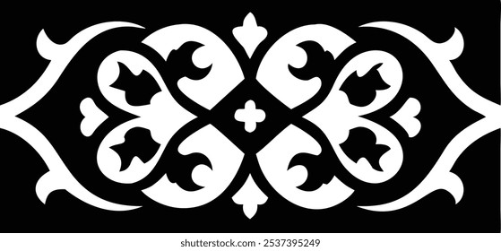 Elegant Decorative Eastern Design Elements for Visual Art and Design Projects.Ideal for graphic designers, illustrators, and visual artists seeking authentic Eastern-inspired patterns, floral motifs.