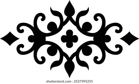 Elegant Decorative Eastern Design Elements for Visual Art and Design Projects.Ideal for graphic designers, illustrators, and visual artists seeking authentic Eastern-inspired patterns, floral motifs.