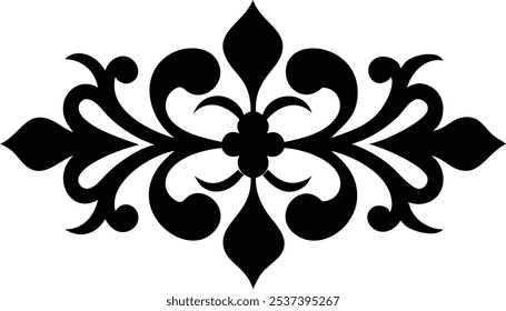 Elegant Decorative Eastern Design Elements for Visual Art and Design Projects.Ideal for graphic designers, illustrators, and visual artists seeking authentic Eastern-inspired patterns, floral motifs.