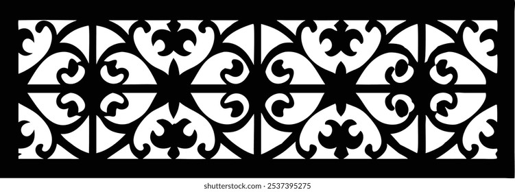 Elegant Decorative Eastern Design Elements for Visual Art and Design Projects.Ideal for graphic designers, illustrators, and visual artists seeking authentic Eastern-inspired patterns, floral motifs.