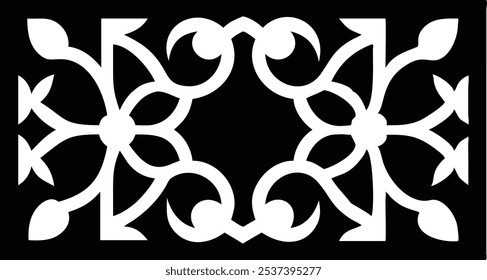 Elegant Decorative Eastern Design Elements for Visual Art and Design Projects.Ideal for graphic designers, illustrators, and visual artists seeking authentic Eastern-inspired patterns, floral motifs.