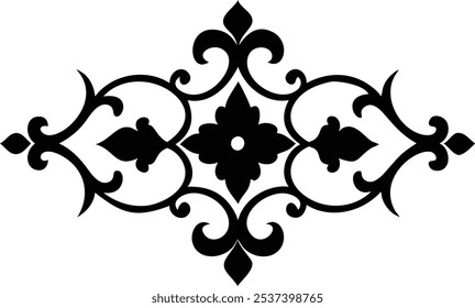 Elegant Decorative Eastern Design Elements for Visual Art and Design Projects.Ideal for graphic designers, illustrators, and visual artists seeking authentic Eastern-inspired patterns, floral motifs.