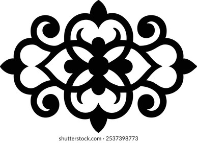 Elegant Decorative Eastern Design Elements for Visual Art and Design Projects.Ideal for graphic designers, illustrators, and visual artists seeking authentic Eastern-inspired patterns, floral motifs.