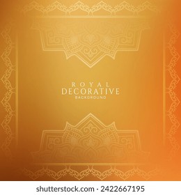 Elegant decorative floral frame classic background vector