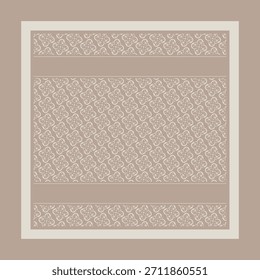 Elegante dekorative Blumenmuster Hintergrund in neutraler Farbe für Einladungskarte