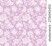Elegant Decorative Floral Pattern for Fabric, Textile and Wrapping
