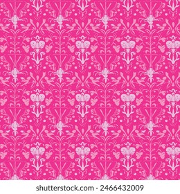 Elegante diseño de Vector de patrón floral decorativo. Patrón floral colorido adecuado para el fondo, textura, tela, envoltura, textil, ropa, impresión u otros.