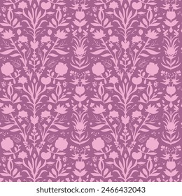 Elegant decorative floral pattern vector design. Colorful floral pattern suitable for background, texture, fabric, wrapping, textile, clothing, print or others.