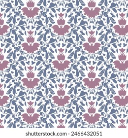 Elegant decorative floral pattern vector design. Colorful floral pattern suitable for background, texture, fabric, wrapping, textile, clothing, print or others.