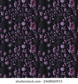 Elegant decorative floral pattern vector design. Colorful floral pattern suitable for background, texture, fabric, wrapping, textile, clothing, print or others.