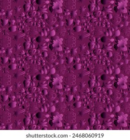 Elegantes dekoratives Blumenmuster Vektorgrafik Design. Bunte Blumenmuster geeignet für Hintergrund, Textur, Stoff, Verpackung, Textil, Kleidung, Druck oder andere.