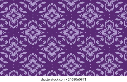 Elegant decorative floral pattern vector design. Colorful floral pattern suitable for background, texture, fabric, wrapping, textile, clothing, print or others.