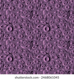 Elegant decorative floral pattern vector design. Colorful floral pattern suitable for background, texture, fabric, wrapping, textile, clothing, print or others.