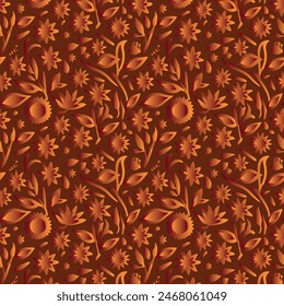 Elegant decorative floral pattern vector design. Colorful floral pattern suitable for background, texture, fabric, wrapping, textile, clothing, print or others.