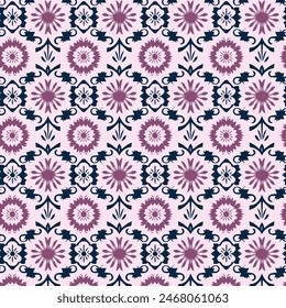 Elegante diseño de Vector de patrón floral decorativo. Patrón floral colorido adecuado para el fondo, textura, tela, envoltura, textil, ropa, impresión u otros.