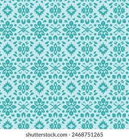 Elegant decorative floral pattern vector design. Colorful floral pattern suitable for background, texture, fabric, wrapping, textile, clothing, print or others.