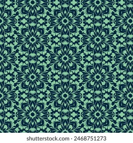 Elegant decorative floral pattern vector design. Colorful floral pattern suitable for background, texture, fabric, wrapping, textile, clothing, print or others.