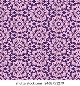 Elegant decorative floral pattern vector design. Colorful floral pattern suitable for background, texture, fabric, wrapping, textile, clothing, print or others.