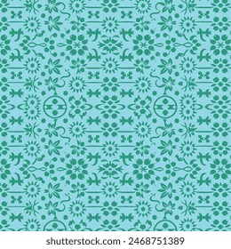 Elegant decorative floral pattern vector design. Colorful floral pattern suitable for background, texture, fabric, wrapping, textile, clothing, print or others.