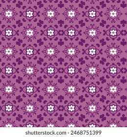 Elegant decorative floral pattern vector design. Colorful floral pattern suitable for background, texture, fabric, wrapping, textile, clothing, print or others.