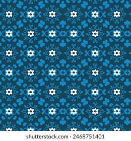 Elegant decorative floral pattern vector design. Colorful floral pattern suitable for background, texture, fabric, wrapping, textile, clothing, print or others.