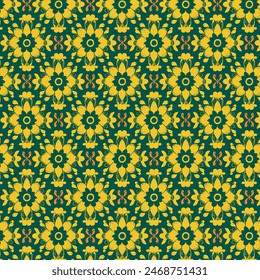 Elegant decorative floral pattern vector design. Colorful floral pattern suitable for background, texture, fabric, wrapping, textile, clothing, print or others.