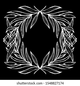 Elegant decorative floral wreath, design element. Can be used for wedding, baby shower, mothers day, valentines day, rsvp, birthday cards, invitations