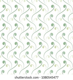 Elegant Decorative Flourish Seamless Pattern. Oriental floral background. Vector vintage texture.