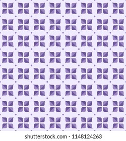Elegant Decorative Flourish Seamless Pattern. Oriental ultra violet floral background. Vector vintage texture.