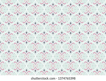 Elegant Decorative Flourish Seamless Pattern. Oriental floral background. Vector vintage texture.