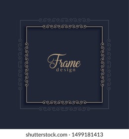 elegant decorative frame background design