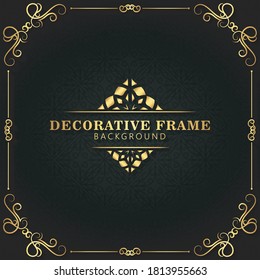 Elegant decorative frame design background