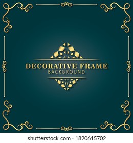 Elegant decorative frame design background