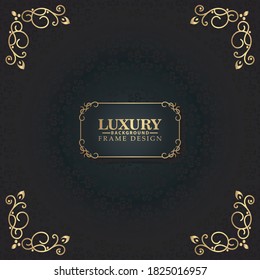 Elegant decorative frame design background