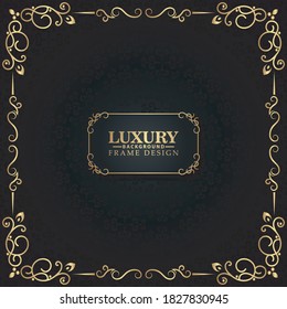 Elegant decorative frame design background