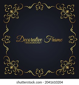 Elegant decorative frame design background
