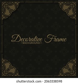 Elegant decorative frame design background